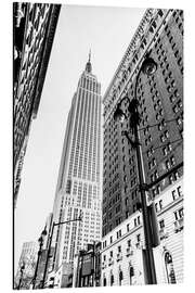 Magnettafel New York City - Empire State Building (schwarz weiß)