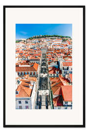 Gerahmter Kunstdruck Lissabon Altstadt