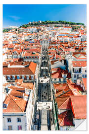 Naklejka na ścianę Old Town Lisbon - Portugal