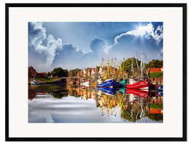 Innrammet kunsttrykk Greetsiel port