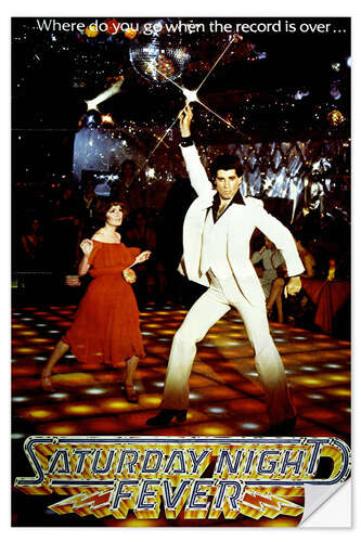 Muursticker Saturday Night Fever