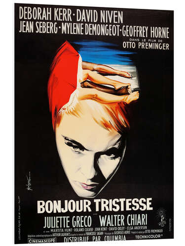 Foam board print BONJOUR TRISTESSE