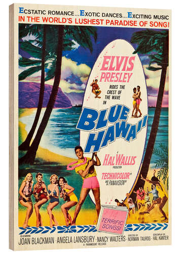 Holzbild Blue Hawaii