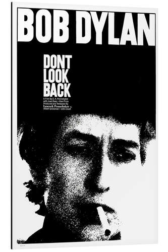 Tableau en aluminium Bob Dylan, Don't look back