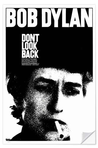 Selvklebende plakat DON'T LOOK BACK