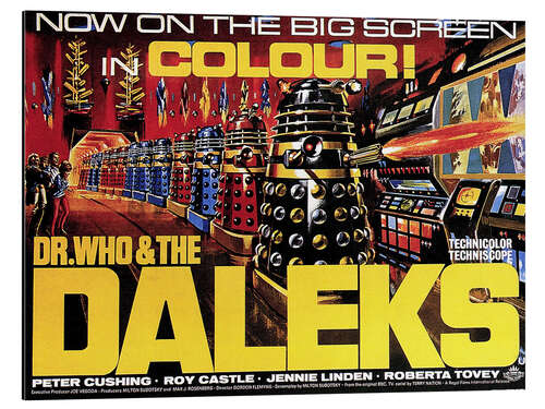 Aluminiumsbilde DR. WHO AND THE DALEKS