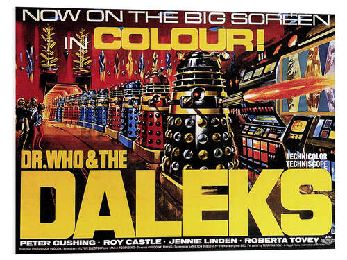 Hartschaumbild Dr. Who and the Daleks