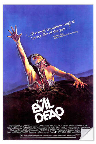 Selvklæbende plakat The Evil Dead