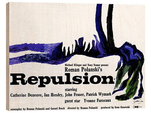 Hout print REPULSION, poster