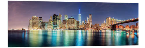 Foam board print New York City Skyline, panoramic view