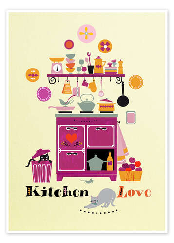 Poster Kitchen Love