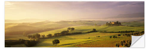 Wall sticker Orcia Valley at sunrise