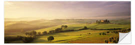 Wall sticker Orcia Valley at sunrise