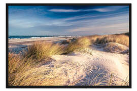 Gerahmter Kunstdruck Ostseeküste – Traumstrand auf dem Darß