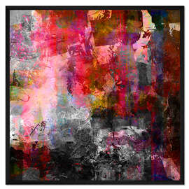 Gerahmter Kunstdruck Abstrakt Nr 105