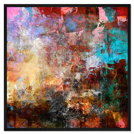 Gerahmter Kunstdruck Abstrakt Nr 106