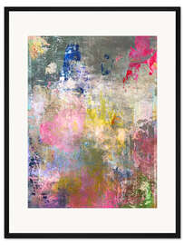 Gerahmter Kunstdruck Abstrakt Nr 102