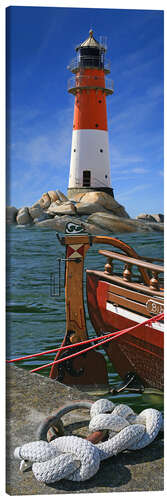 Tableau sur toile Le phare du port