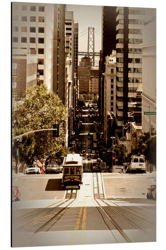 Tableau en aluminium California Street à San Francisco