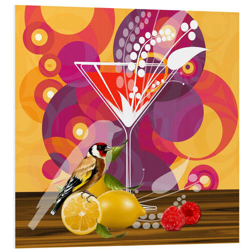 Quadro em PVC Martini Rosso Cocktail