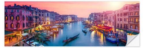 Naklejka na ścianę Venice panorama at sunset