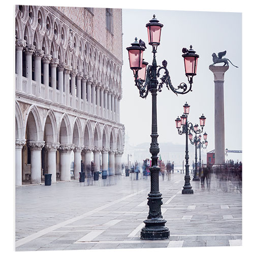 Foam board print St. Mark's Square in Venice in Winter