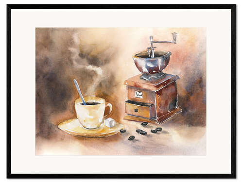Gerahmter Kunstdruck Kaffeeduft