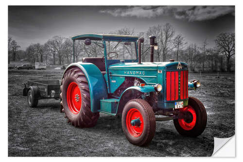 Sticker mural Tracteur ancien Hanomag I