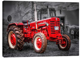 Lærredsbillede  McCormick tractor Oldtimer - Peter Roder