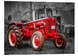 Hartschaumbild McCormick Traktor Oldtimer I