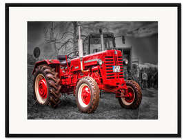 Gerahmter Kunstdruck McCormick Traktor Oldtimer I