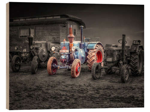 Puutaulu Lanz Bulldog tractor Oldtimer
