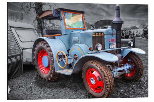 Alubild Ursus Traktor Oldtimer