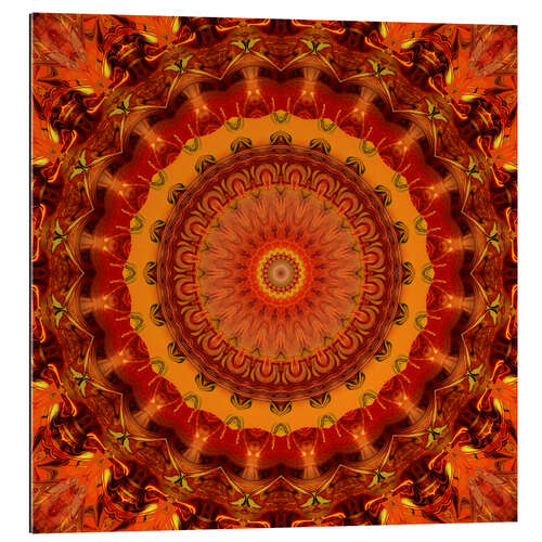 Gallery print Mandala Buddhas Gold