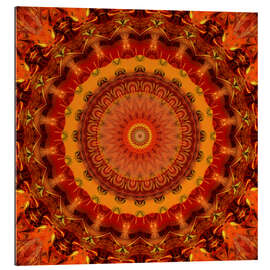 Gallery print Mandala Buddhas Gold