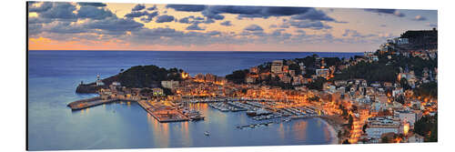 Quadro em alumínio Port Soller Mallorca at night