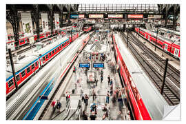 Självhäftande poster Hamburg Central Station