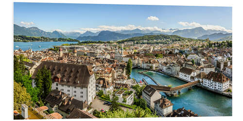 Tableau en PVC Panorama de Lucerne