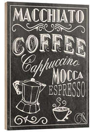 Wood print Coffee Print