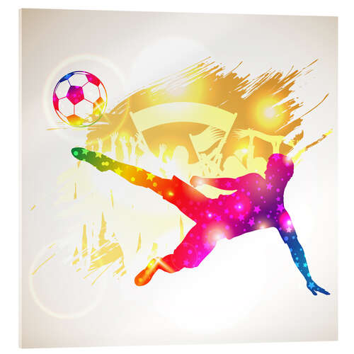 Acrylic print Soccer Player III