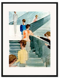 Gerahmter Kunstdruck Bauhaustreppe I