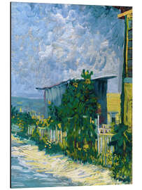 Magnettafel Schuppen mit Sonnenblumen