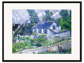 Ingelijste kunstdruk Houses in Auvers