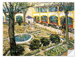 Muursticker Garden of Hospital in Arles