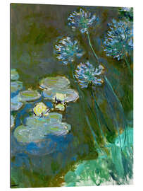 Gallery print Nympheas et Agapanthes (Waterlillies a. Agapanthus)