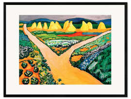 Framed art print Vegetable Fields