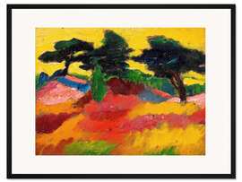 Gerahmter Kunstdruck Kiefern