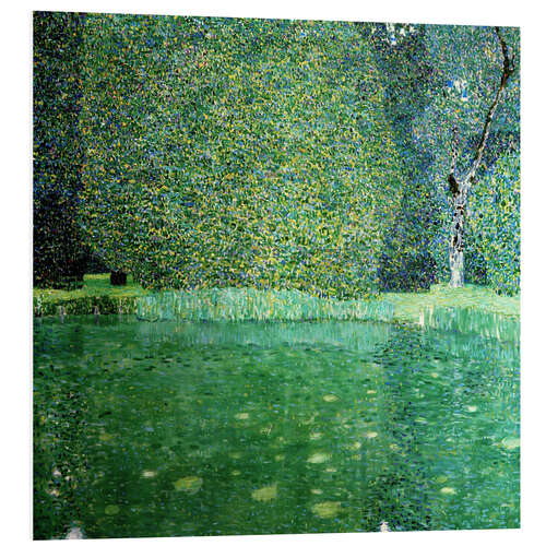 PVC print Pond of Schloss Kammer on Attersee