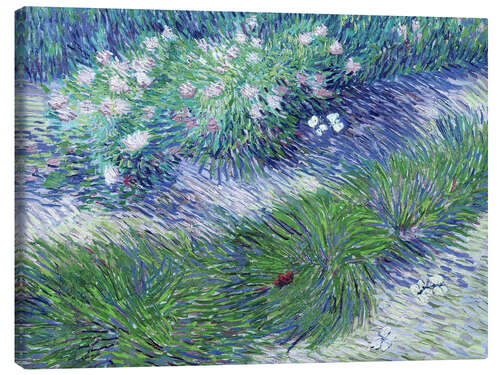 Canvas-taulu Butterflies and Flowers