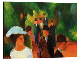 Magnettafel Promenade (mit weißem Mädchen)